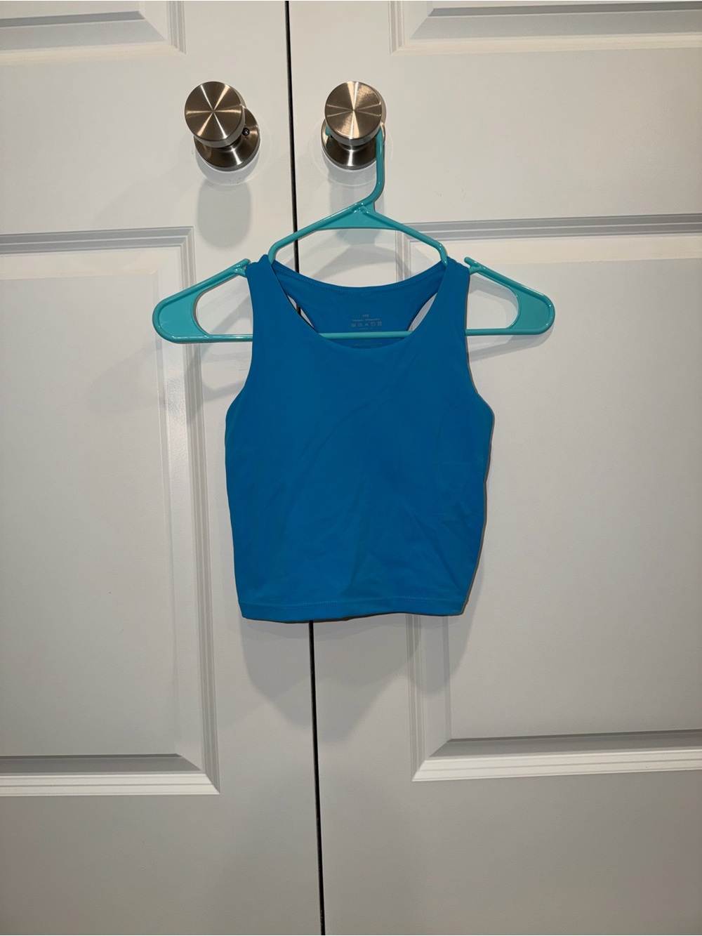 Women's Blue Cropped Tank Top